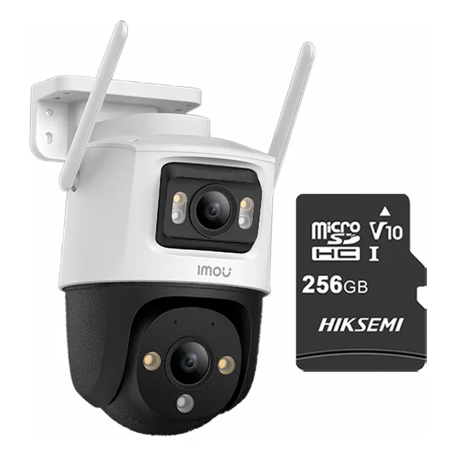 Imou & Cronos Cámara De Seguridad Ipc-s7xn-10m0wed-p256 Wifi Ip Pt Cruiser Dual 10 Mp (5+5) + Microsd 256gb Audio Bidireccional Full Color Seguimiento Automático Imou Sense Cctv S7xn Protección Ip66