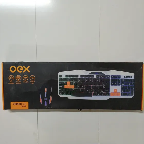 Teclado Usb Oex Tm-300 - Com Defeito Para Retirar Peças