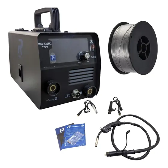 Inversor 2 En 1 Microalambre/electrodo 120a + 1 Rollo  Redbo