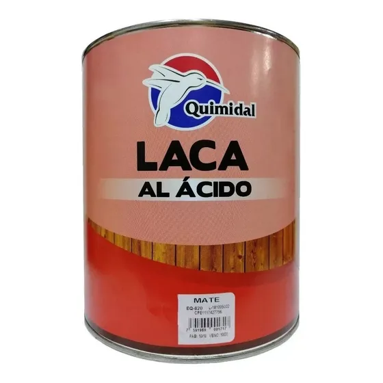 Laca Catalizada Al Acido Mate Quimidal Galon + Catalizador