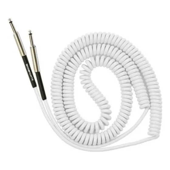 Cabo Tecniforte Jimi Coil Espiral 9,15 Metros Branco