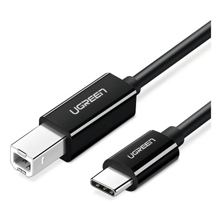 Cabo Para Impressoras Ugreen Usb-c Para Usb-b - 2 Metros Cor Preto Cabo Para Impressoras Ugreen Usb-c Para Usb-b - 2 Metros Cor Preto