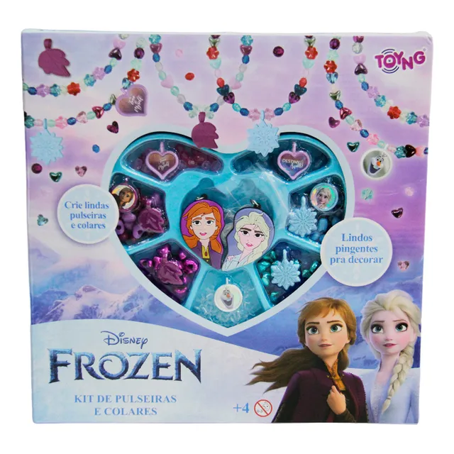 Kit Pulseiras E Colares Princesas Disney Frozen Toyng