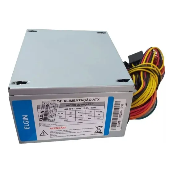 Fonte De Alimentação Elgin Bivolt Nova Micro Slin Original