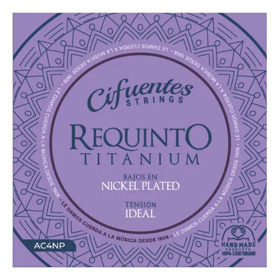 Cuerdas Requinto Titanium Nylo & Nickel Plated Ac4 Cifuentes