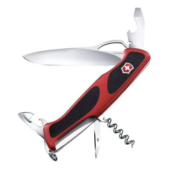 Cortaplumas Victorinox Mod.rangergrip 11 Usos Suiza 22045 Color Rojo Y Negro
