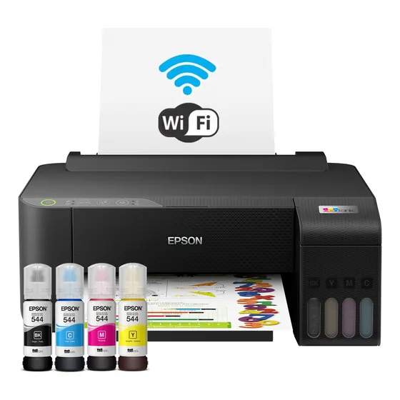 Impresora Color Epson L1250 Sistema Continuo Wifi 4 Tintas