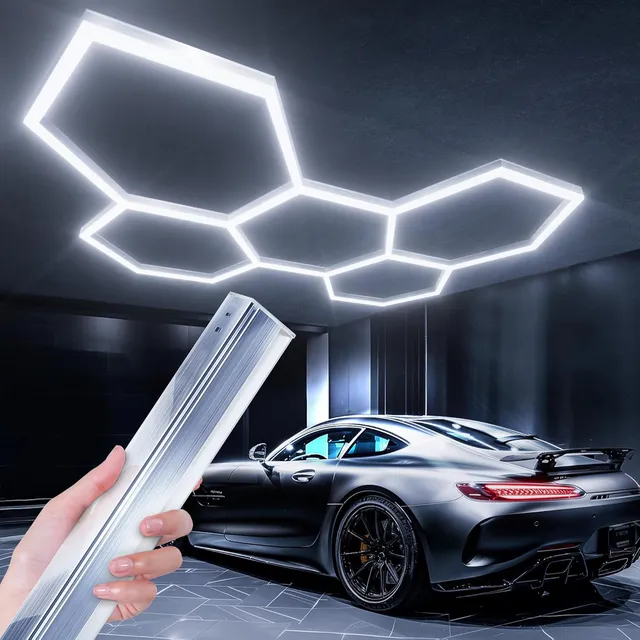 Lámpara Led Hexagonal Para Garaje, Paquete De 25 Unidades