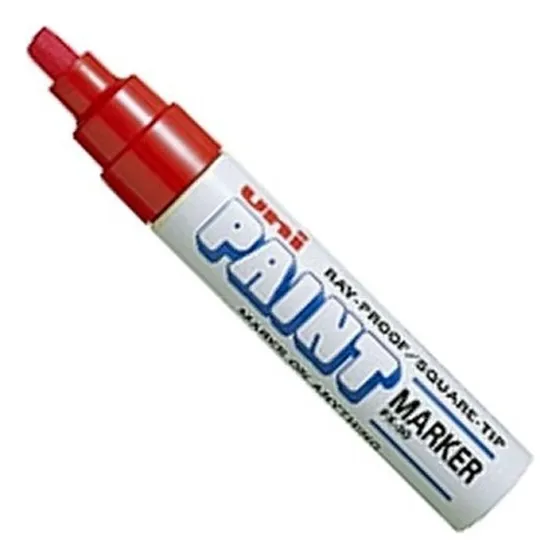 Caneta Marcador Permanente Uni Paint Px-30 Cor Vermelha