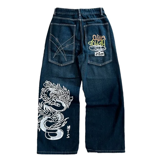 Jean Super Baggy Denim Estilo Streetwear, Moda Alternativa