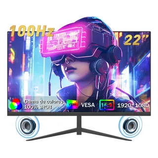 Monitor Gamer Yisovo 22'' Full Hd 100hz Led Ips Hdmi 2.0 Con Bocinas