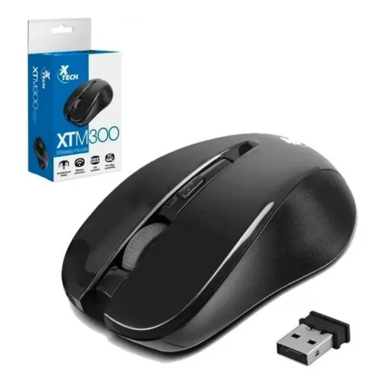 Mouse Inalambrico Xtech Negro Xtm300