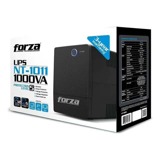 Ups Forza 1000va 500w 6 Tomas Nt 1011 Nuevo Apagon Garantía