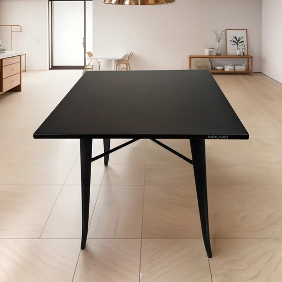 Mesa Cuadrada Tolix Metalica Comedor Jardin Marca Malmo
