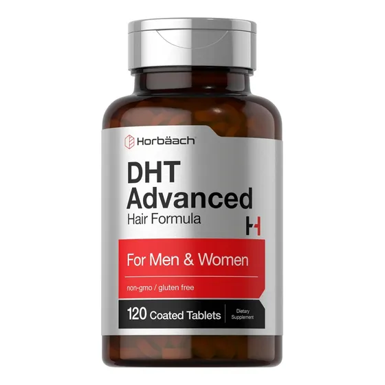 Horbäach Dht Advanced Hair Formula | 120 Tabletas Sin Gluten Sin Sabor