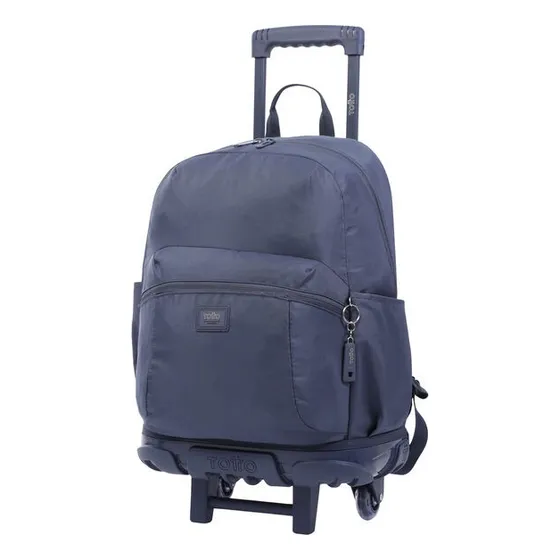 Bolso Morral  Con Ruedas Totto Trik Azul Z8d