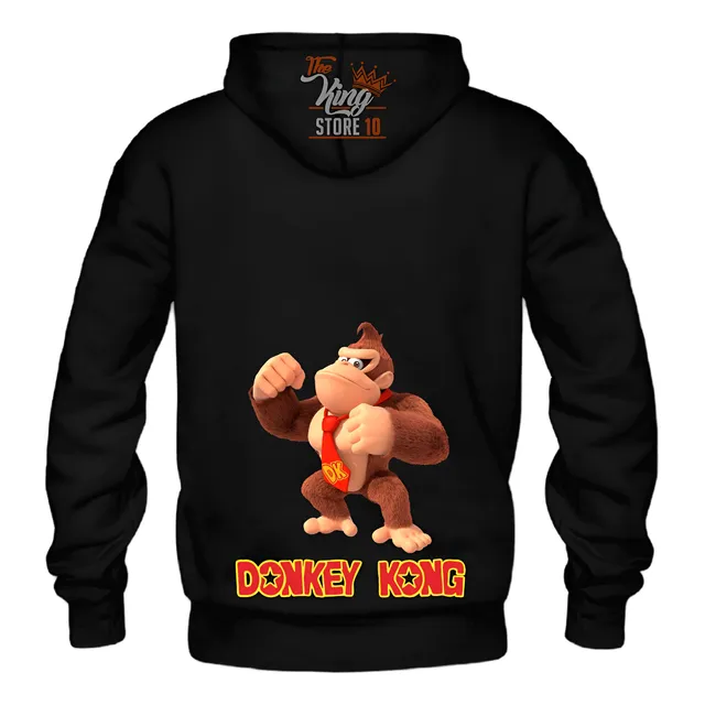 Poleron Con Cierre, Donkey Kong, Nintendo, Juego Clasico, Arcade, Fans, Xxxl, Thekingstore10