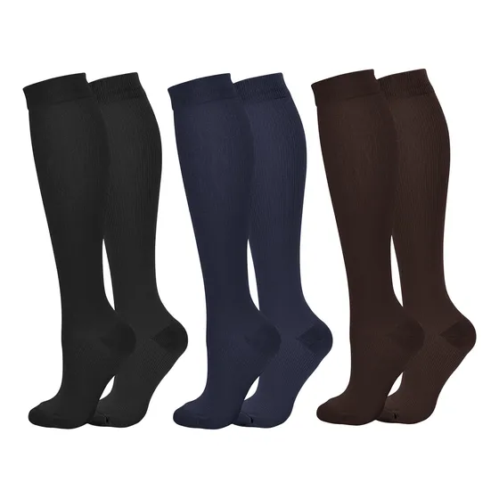 3 Pares De Calcetines Therafirm Media Compresión (15-20mmhg)