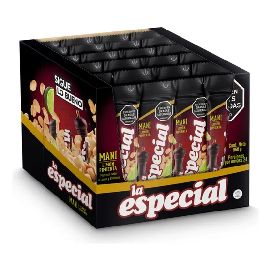 ManÃ­ La Especial LimÃ³n Pimienta X 24 Unidades X 40gr