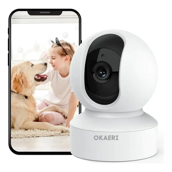 Cámara De Seguridad Okaeri Wifi Robot Vigilancia Interior 10