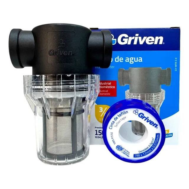 Filtro De Agua Para Tanque Malla Acero Inoxidable 3/4 Griven