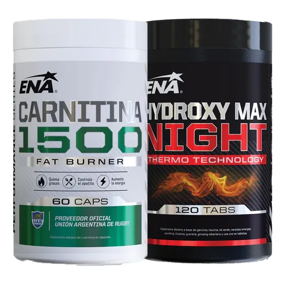 Ena Rápido Quemador De Grasas Combo Carnitina + Hydroxy Max