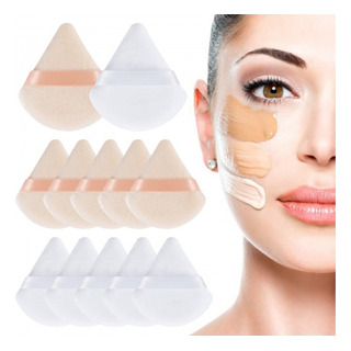 12 Soplos De Polvos Triangulares Para Maquillaje Suave 12 Soplos De Polvos Triangulares Para Maquillaje Suave