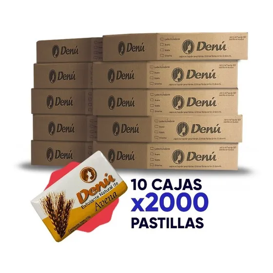 10 Cajas Jabón Denú Avena Para Hotel, Motel O Posada 2k Und