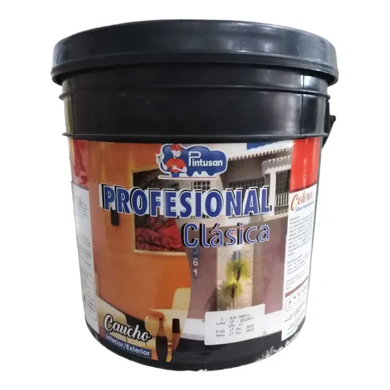 Pintura Pintusan Clasica Blanco Cuñete 4gal Caucho Clase B 