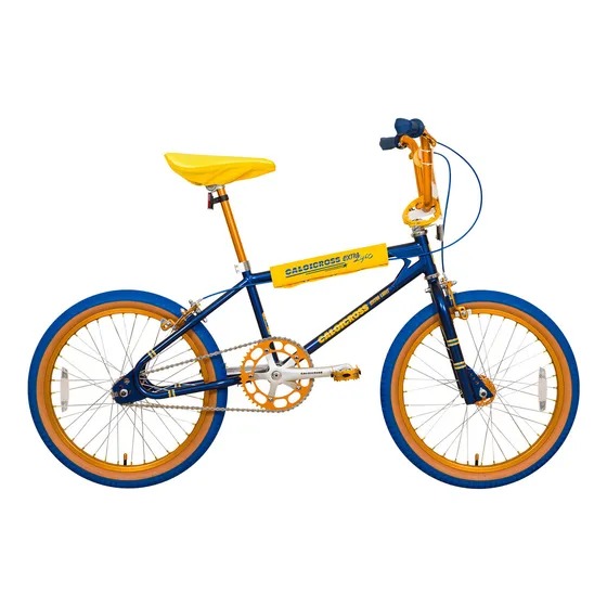Bicicleta Caloi Cross Extra Light Aro 20 Ed. Limitada 2023 Cor AZUL/AMAR/DOUR