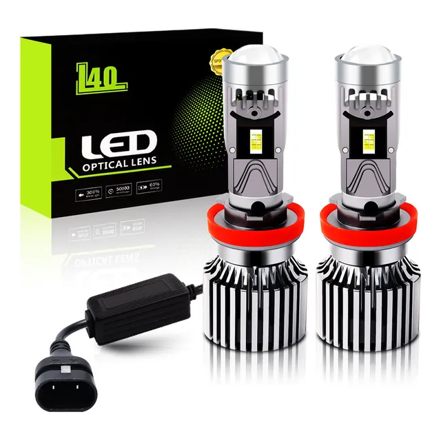 Kit De Focos Led H8/h9/h1 Lupa Mini Proyectores 32000lm 180w
