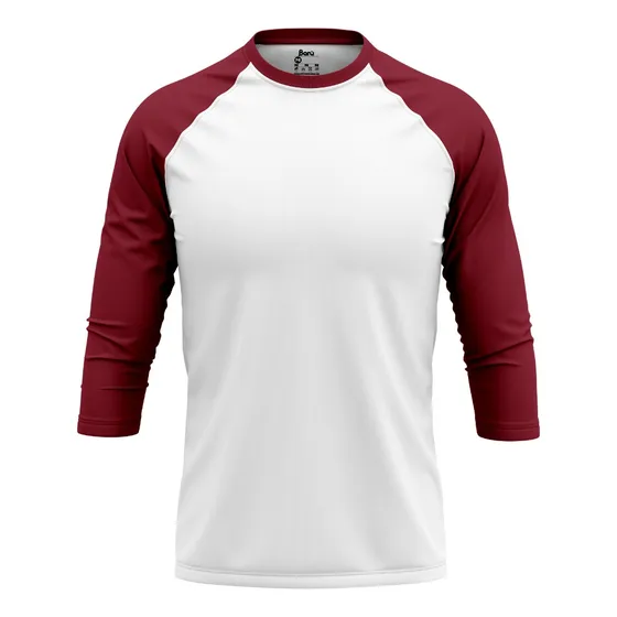 Camiseta Ranglan Tres Cuartos (poli-algodon) Para Hombre