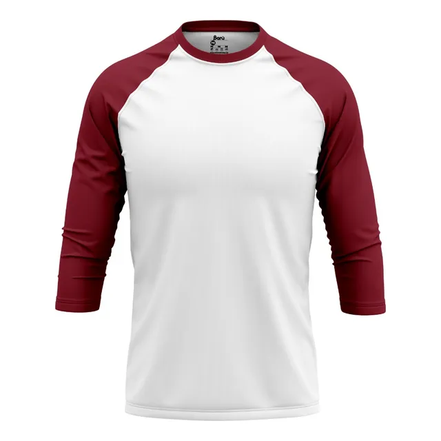 Camiseta Ranglan Tres Cuartos (poli-algodon) Para Hombre