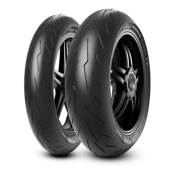 Par Pneu Pirelli Diablo Rosso 4 Iv 120/70zr17 + 200/60zr17 W