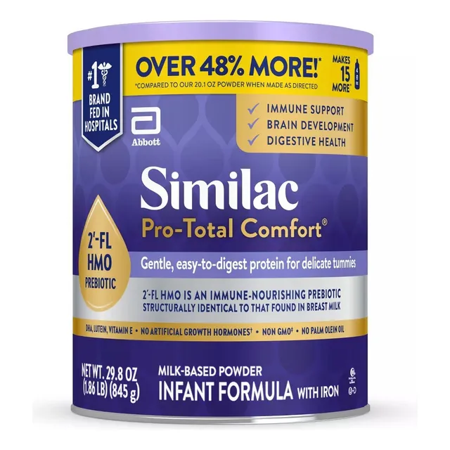 Similac Pro Total Comfort 874gr Sabor Sin Sabor