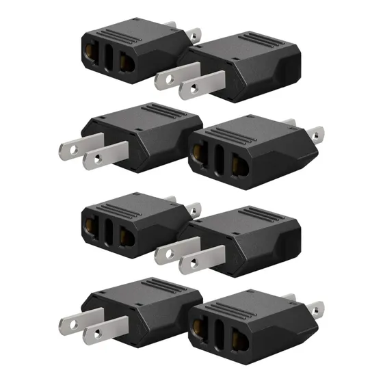 15pz Clavija Adaptador Corriente Europa American Us Eu Viaje