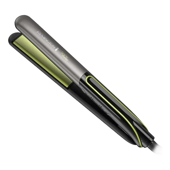 Plancha de cabello Remington Shine Therapy S12A negra 110V