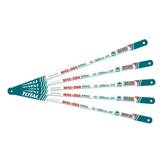 Set De 5 Hojas Total Para Arco De Sierra 12  - 24 Dpp