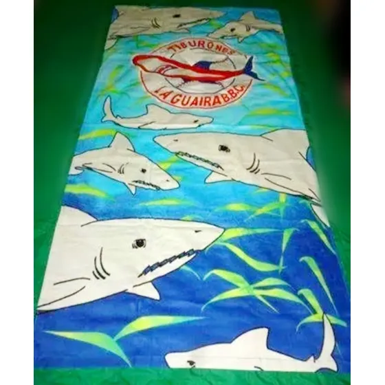 Toalla Azul De Los Tiburones De La Guaira