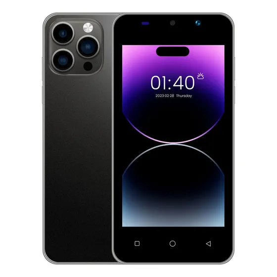 Telefone Barato Android Ventosa I15 Pro 5.0 Preto