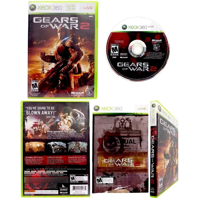 Gears Of War 2 Xbox 360 Totalmente En Español (Reacondicionado)