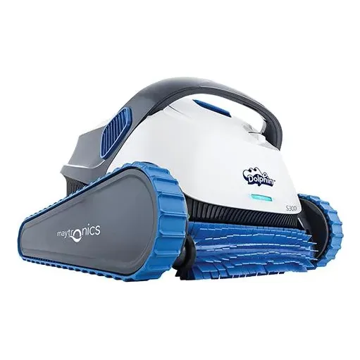 Robot limpiafondo automático Dolphin S300i blanco e azul