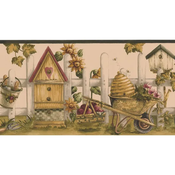 Vintage Casa Girasole Jardineria Valla Coco Blanco Papel