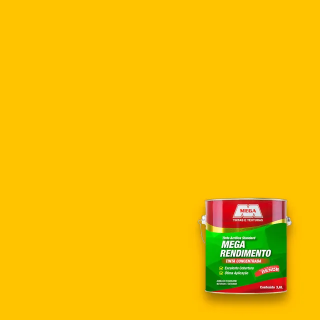 Tinta Exterior/interior Super Rendimento Mega - 3,6 Litros