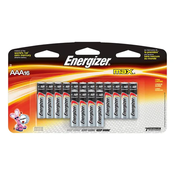Energizer Pilas Max Aaa, Diseñadas Para Evitar Fugas Dañadas, 16 Unidades