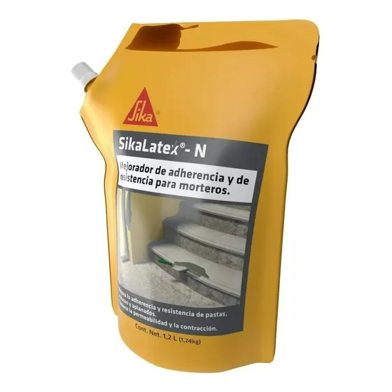 4 Pz Sikalatex N Mejorador De Adherencia Y Sellador 1.2 Lt.