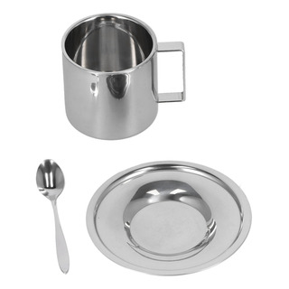 Juego De 3 Tazas De Café Con Aislamiento De Acero Inoxidable Juego De 3 Tazas De Café Con Aislamiento De Acero Inoxidable