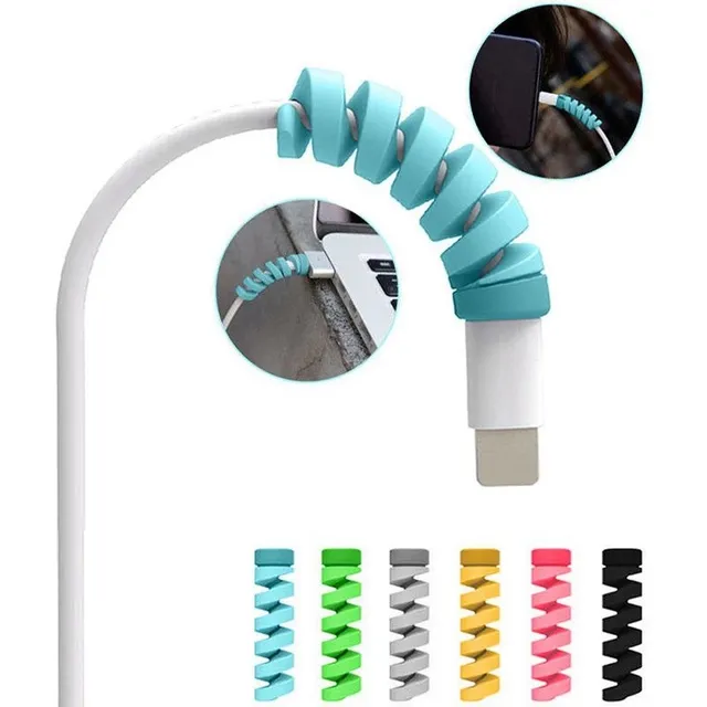Kit 12 Protetor Cabo Usb Fio Carregador Celular Fone Ouvido