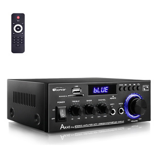 Amplificador Woopker Ak45 Pro Home Audio Estéreo Bluetooth 5 Amplificador Woopker Ak45 Pro Home Audio Estéreo Bluetooth 5