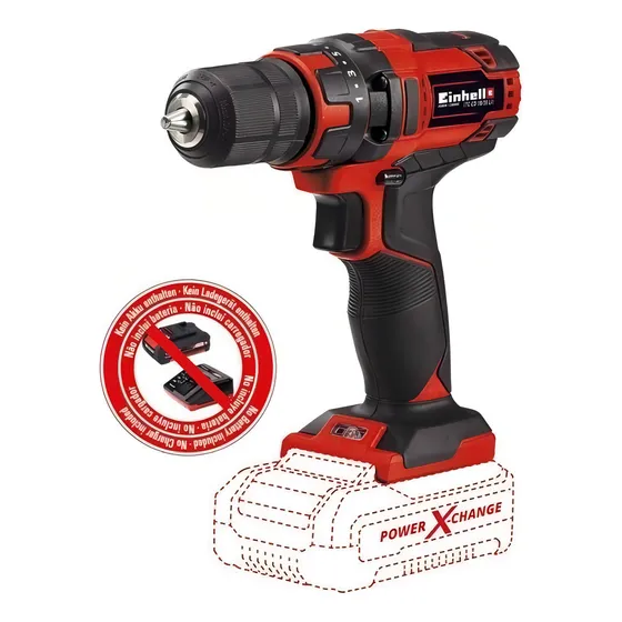 Parafusadeira Furadeira 18v 3/8 Pol S/ Bateria Einhell